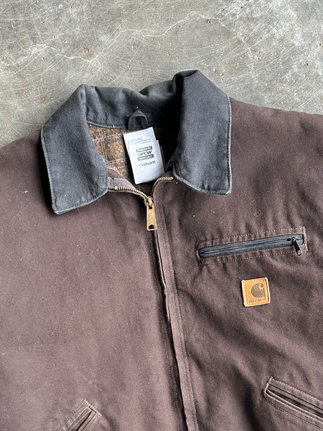 Vintage Brown Detroit Flannel Lined Carhartt Jacket™