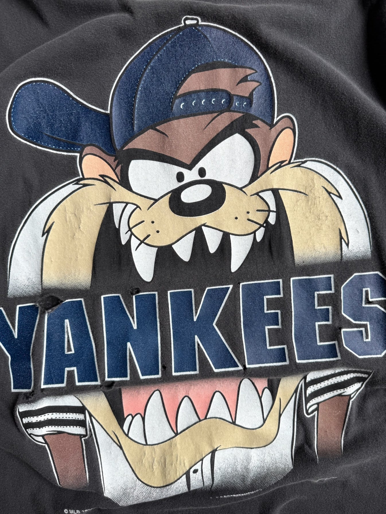 Vintage Faded Yankees Looney Distressed Tee