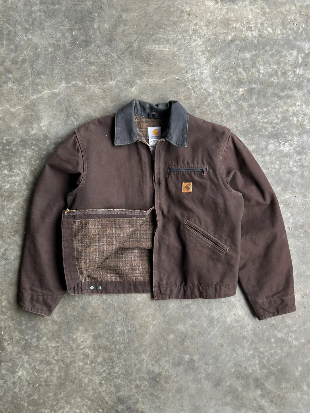 Vintage Brown Detroit Flannel Lined Carhartt Jacket™
