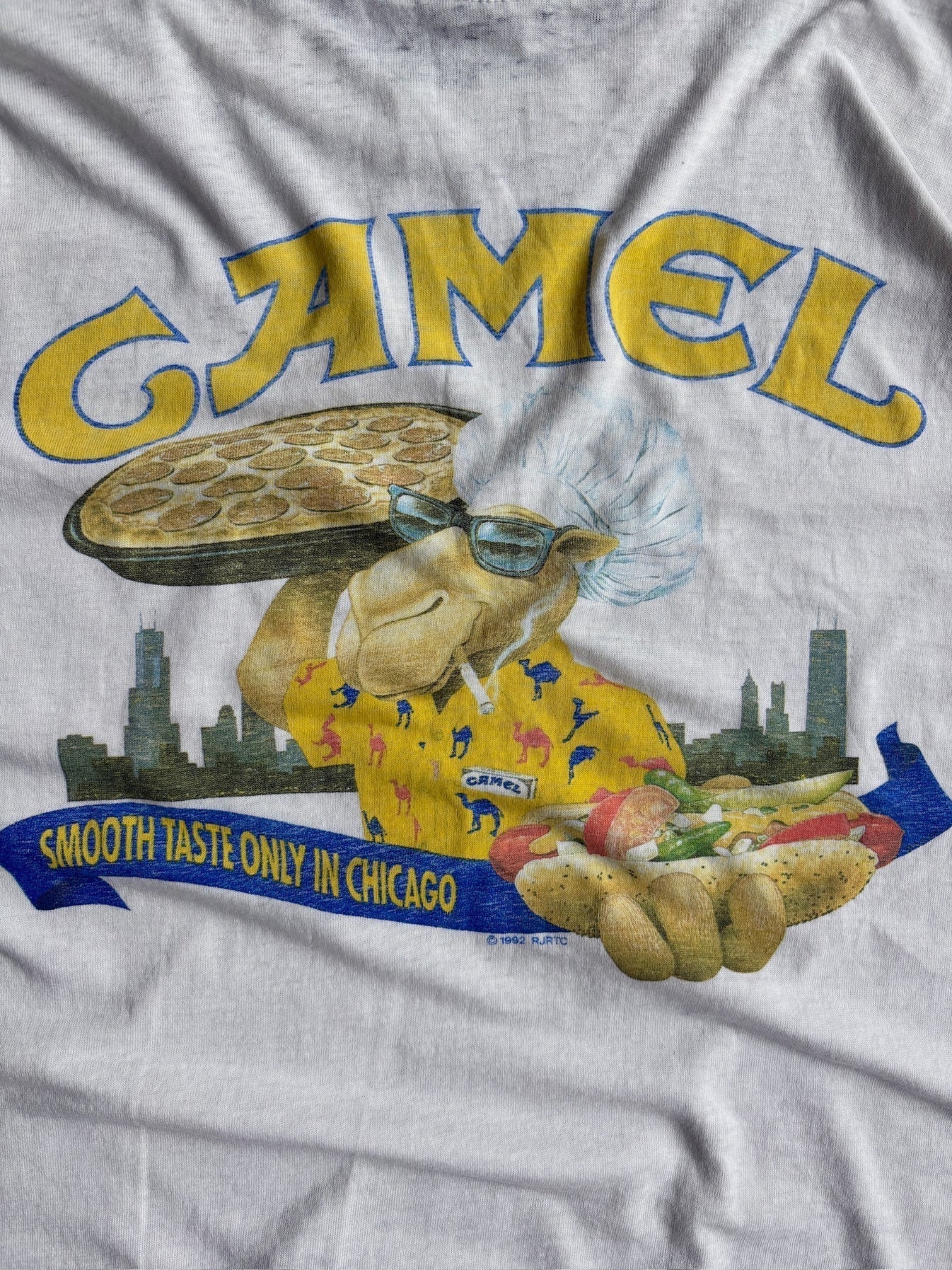 Vintage White Camel Chicago Shirt
