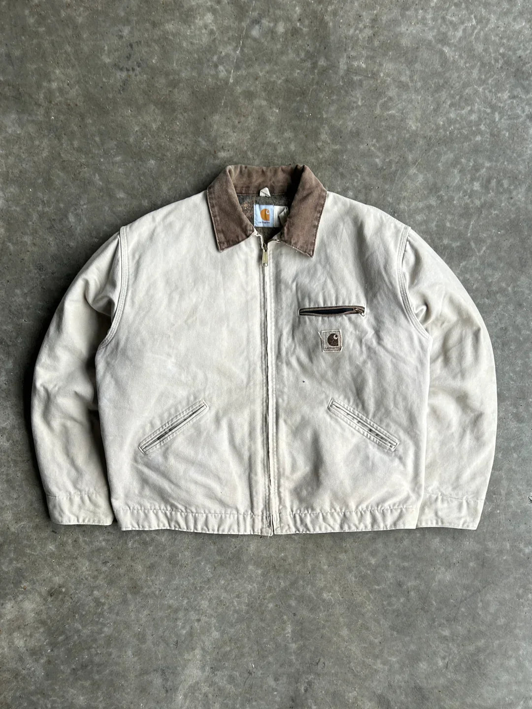 Vintage White Detroit Carhartt Jacket™