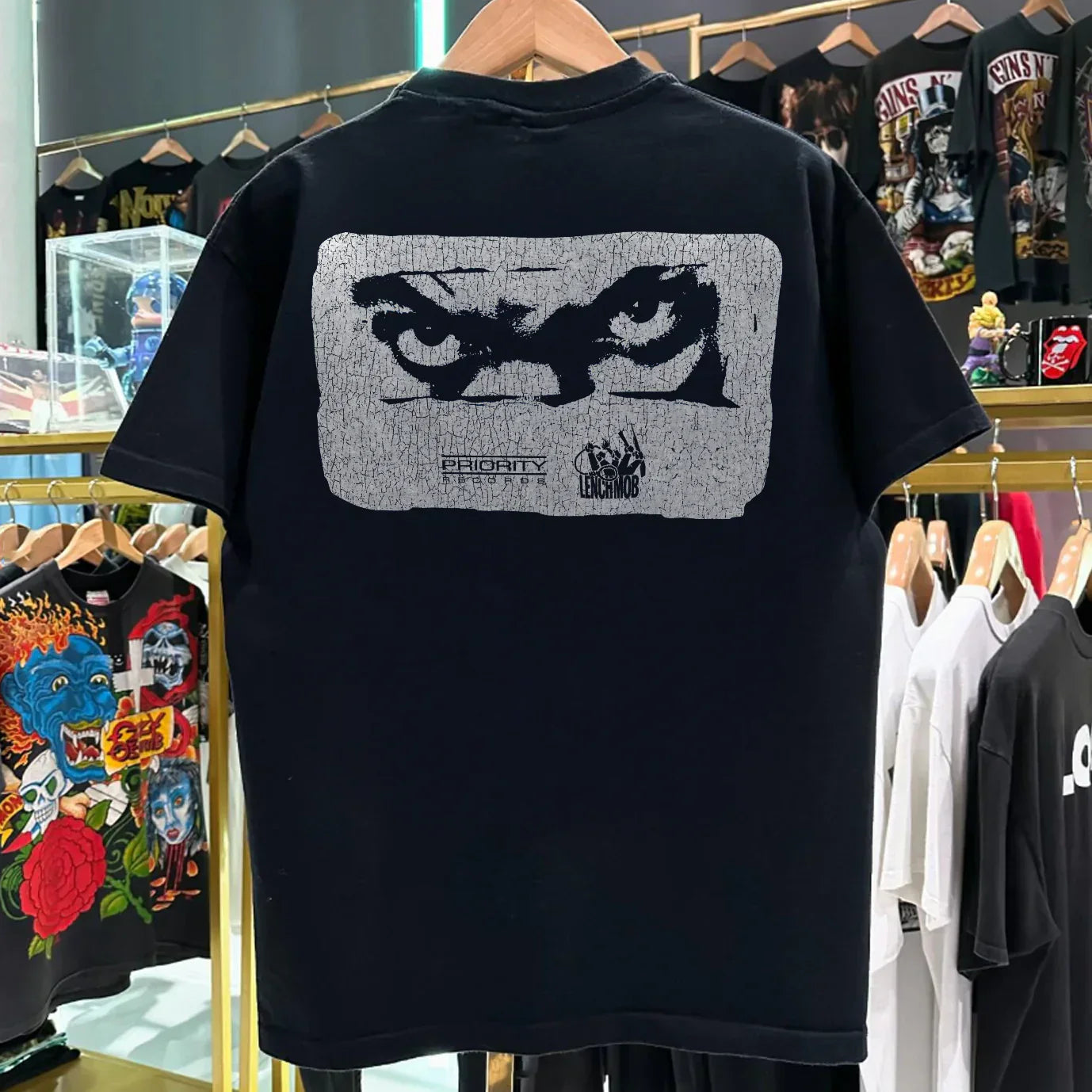 1991 DEATH CERTIFICATE PROMO ICECUBE RARE WASHED BLACK T-SHIRT