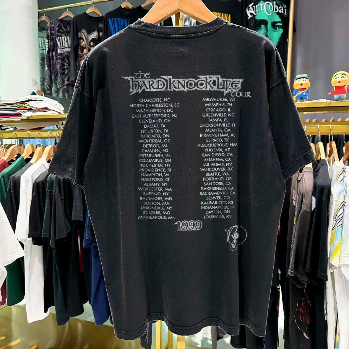 HARD KN0CK LIFE T0UR 1999 VINTAGE WASHED T-SHIRT