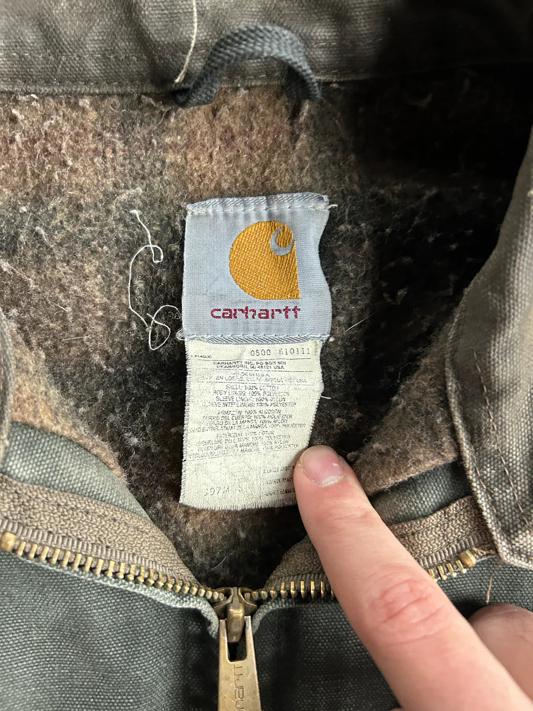 Vintage Green Carhartt Detroit Jacket™